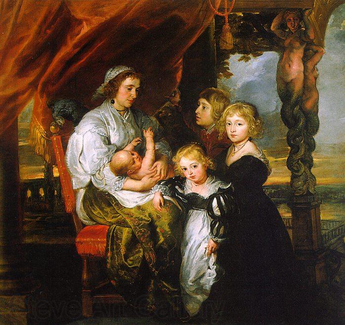 Peter Paul Rubens Deborah Kip and her Children Spain oil painting art